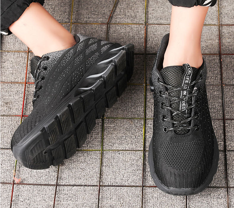 Steel Toe Work Shoes Anti Piercing Lightweight Sneakers Hiking Shoes - Image 5