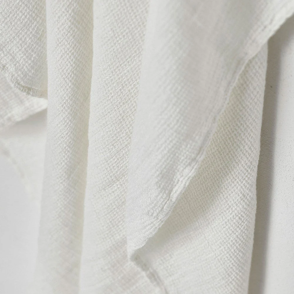 Stone Wash Linen Waffle Bath Sheet - Image 2