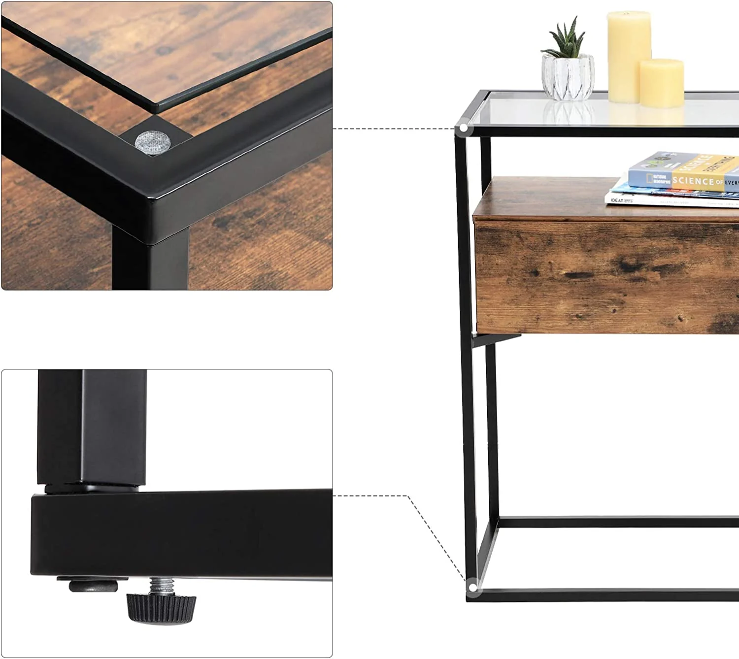 Stylish Hallway Console Table by VASAGLE - Image 3
