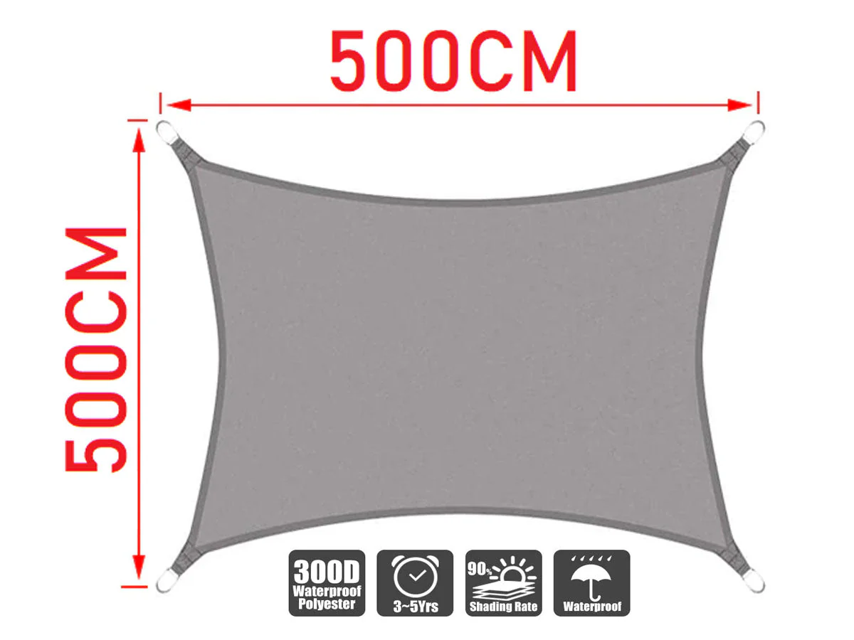 Sun Shade Sail 5m*5m - Image 14