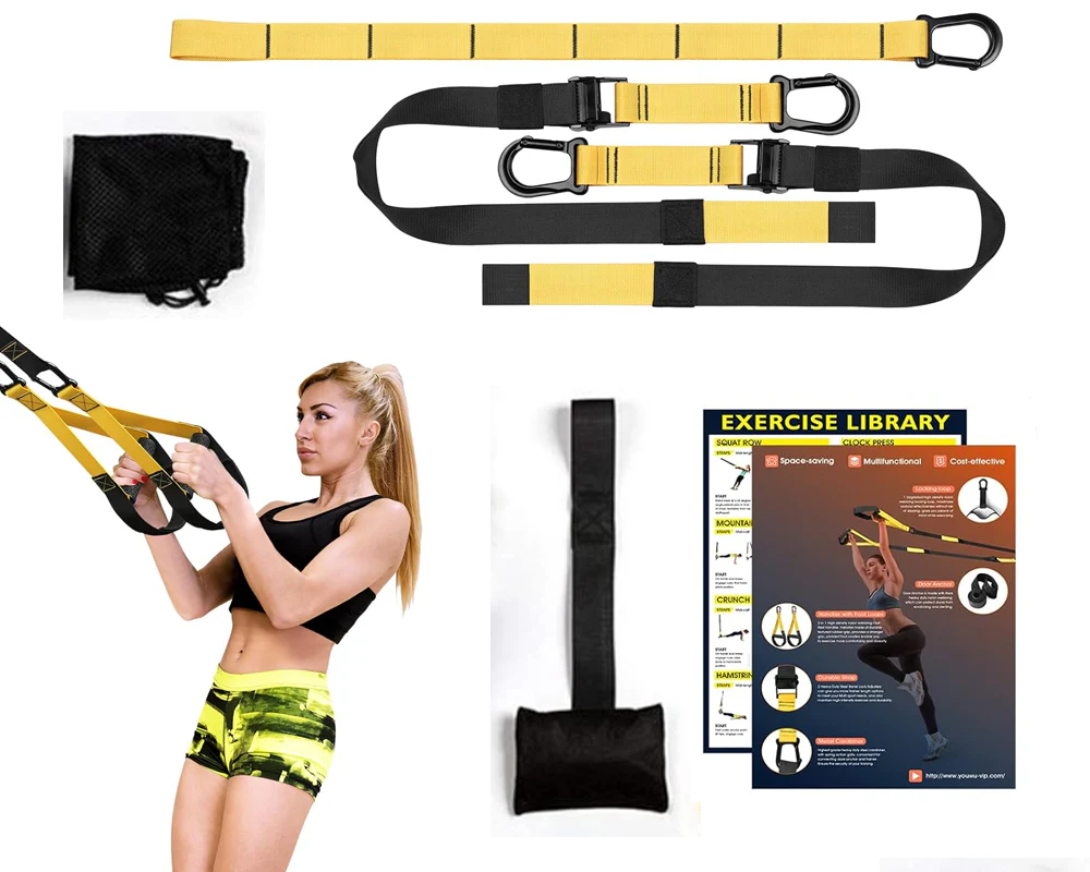 Suspension Training Kit Bodyweight Resistance Straps - Image 2