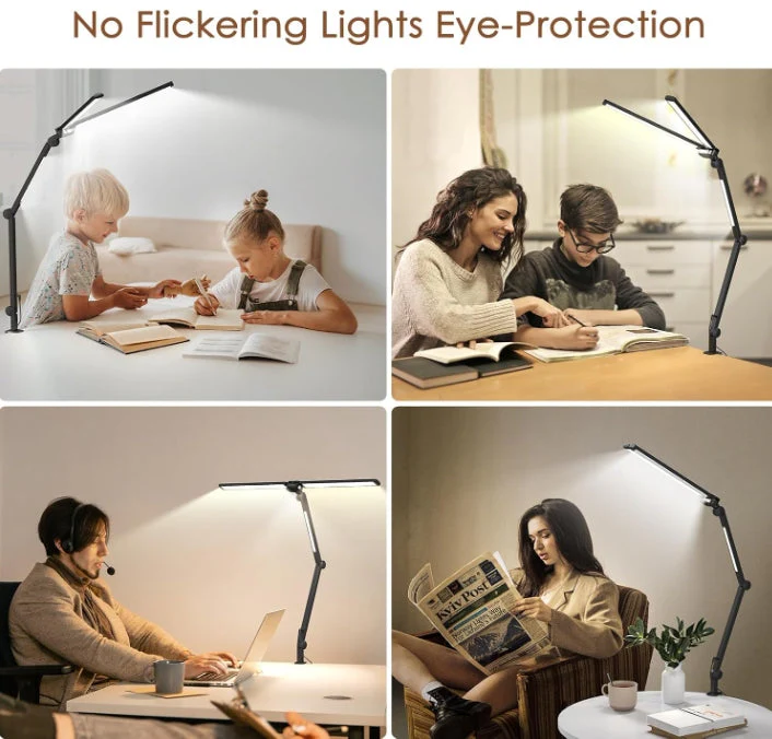 Table Lamp Dual Light 25 Lighting Eye-Caring Modes Table Lamp with Solid Base - Image 7