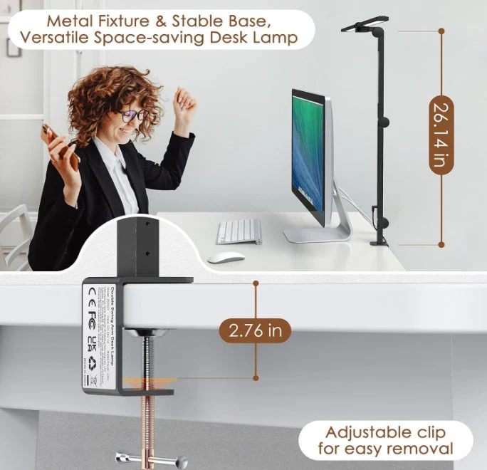 Table Lamp Dual Light 25 Lighting Eye-Caring Modes Table Lamp with Solid Base - Image 8