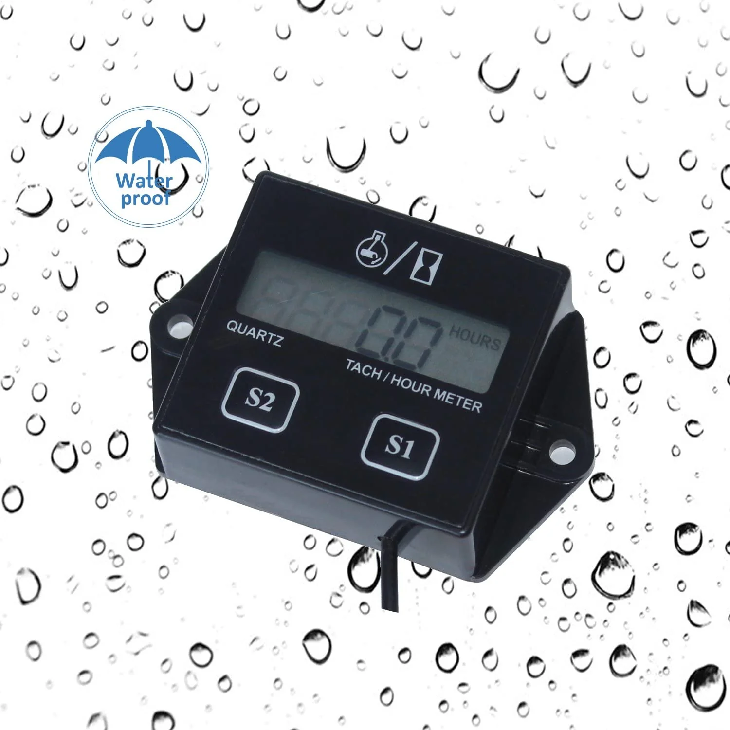 Tachometer For Small Engine, Inductive Hour Meter For 2 Stroke - Image 2