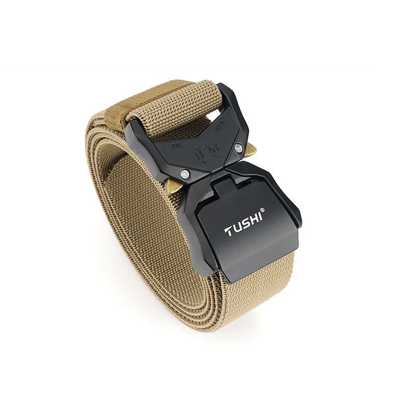 Tactical Belt Military Hiking Nylon Web Rigger Work Belts Heavy-Duty Quick-Relea - Image 10