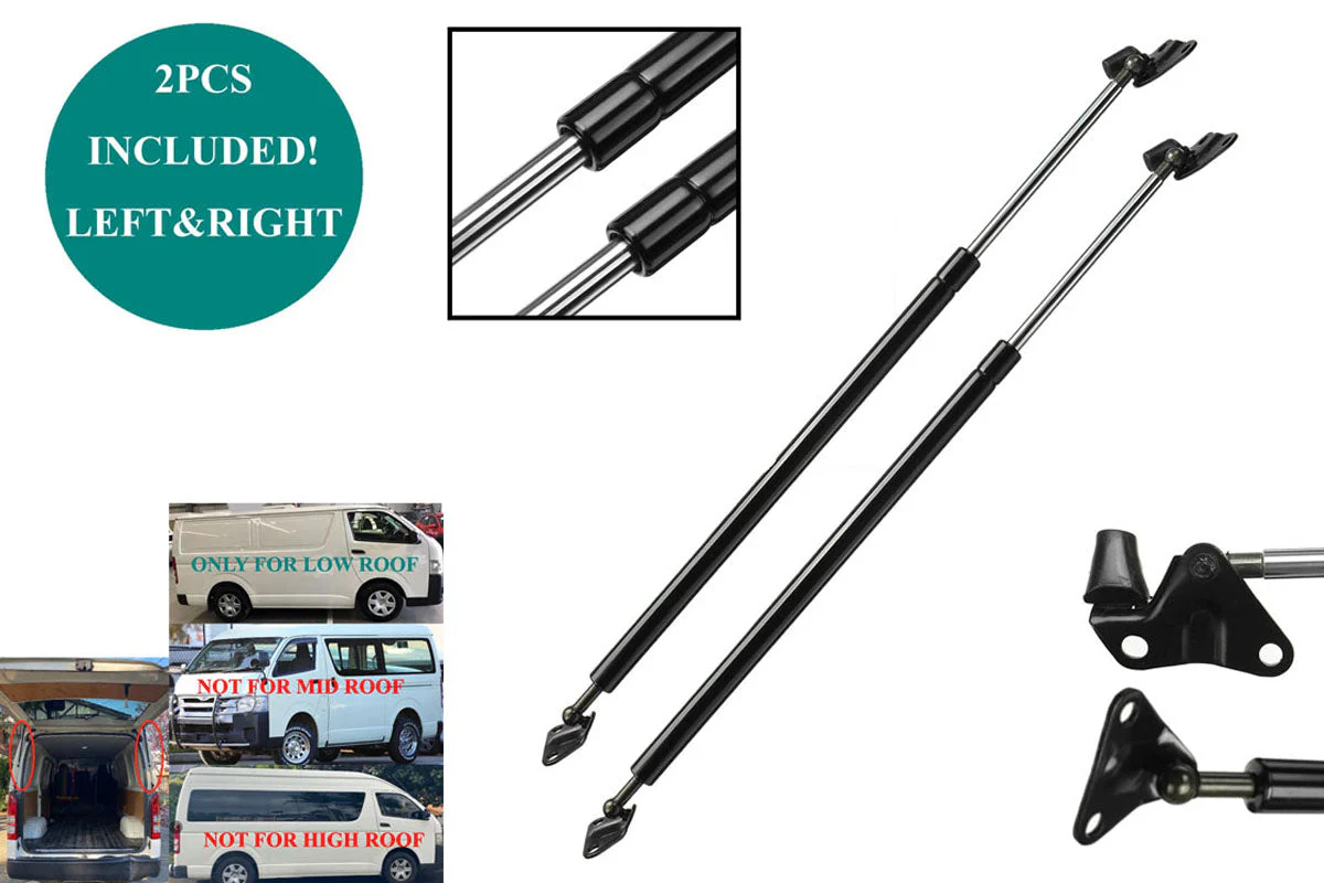 Tailgate Gas Struts For Toyota Hiace Low Roof 05-18 - Image 2