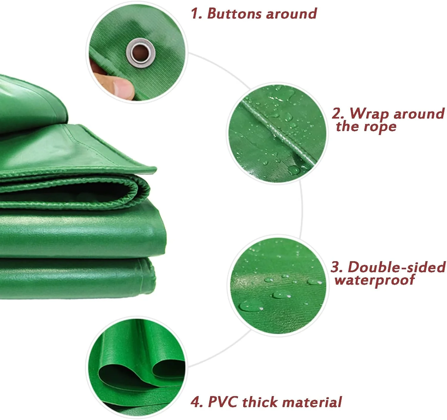 Tarp Heavy Duty Tarpaulin Tarps 2 x 5m - Image 7