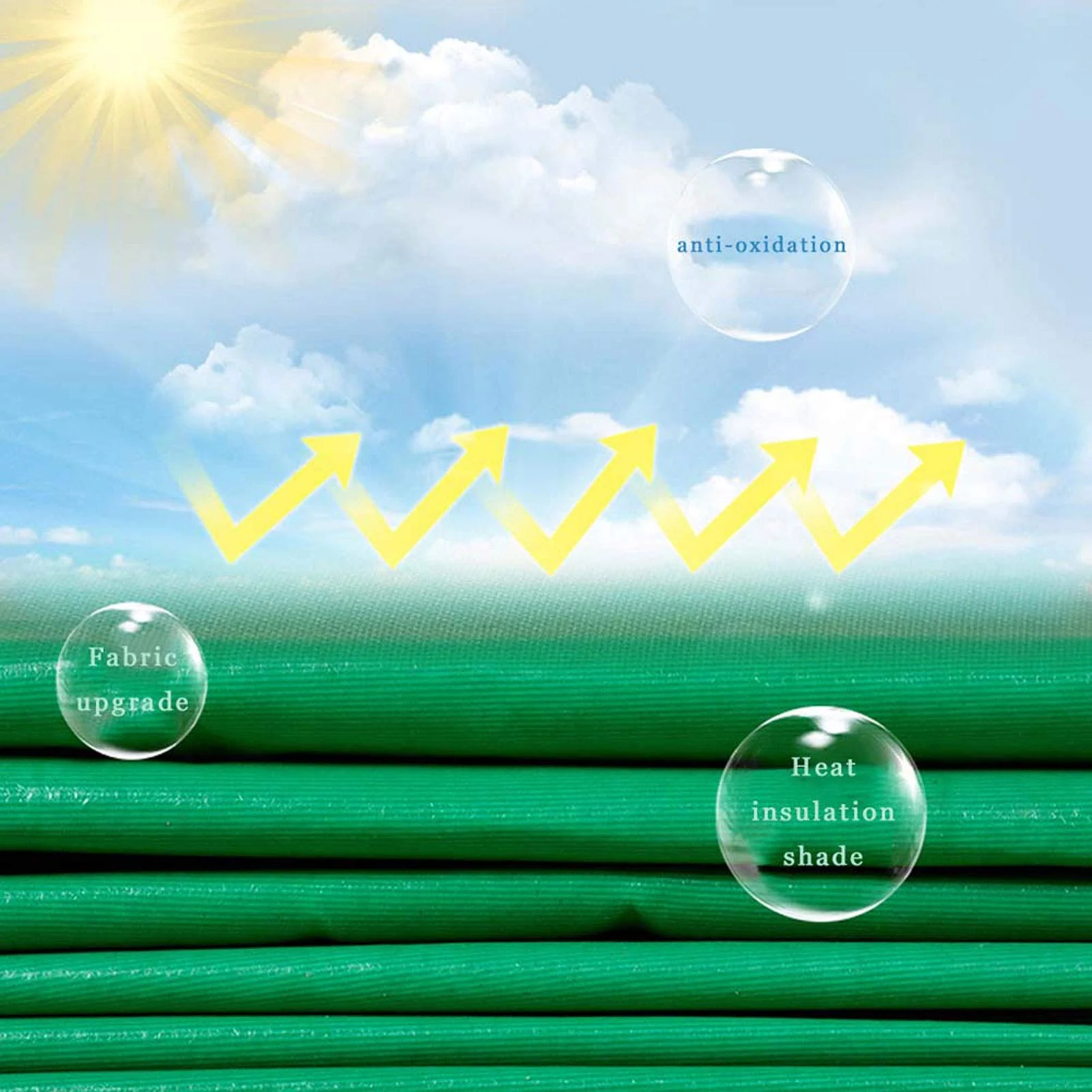 Tarp Heavy Duty Tarpaulin Tarps 6 x 6m - Image 3