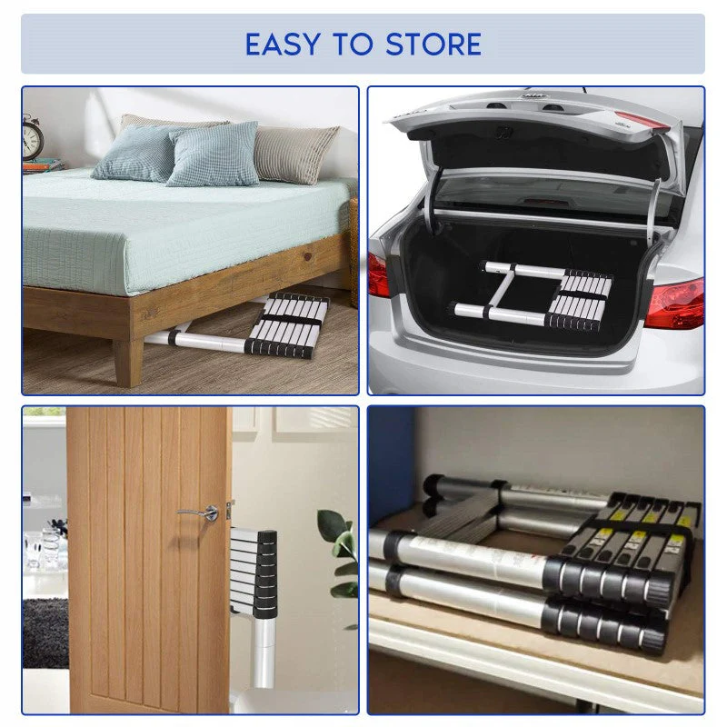 Telescopic Ladder 2.9m Aluminium Telescoping - Image 4