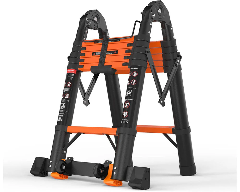 Telescopic Ladder 3.8m Aluminium Telescoping - Image 2