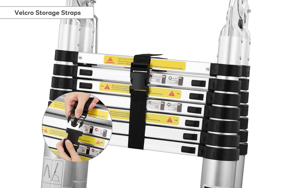 Telescopic Ladder 6.2m Aluminium Telescoping - Image 3