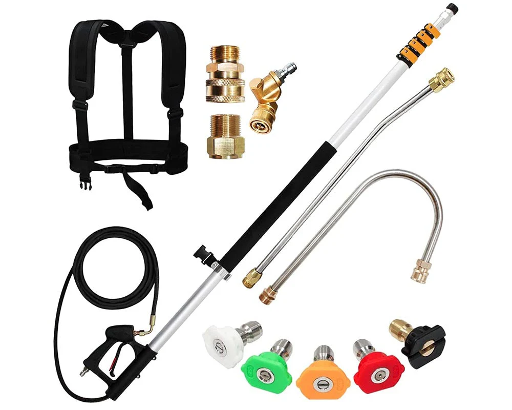 Telescoping Pressure Washer 7.3m Pole with Harness - Image 6