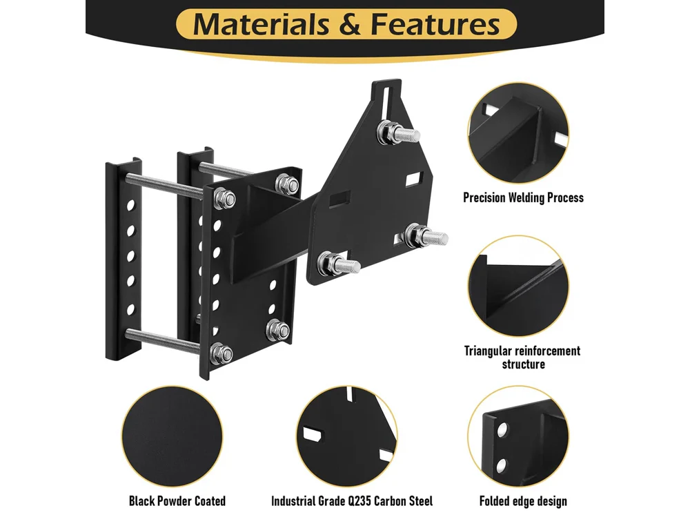 Trailer Wheel Bracket Spare Tire Carrier - Image 12
