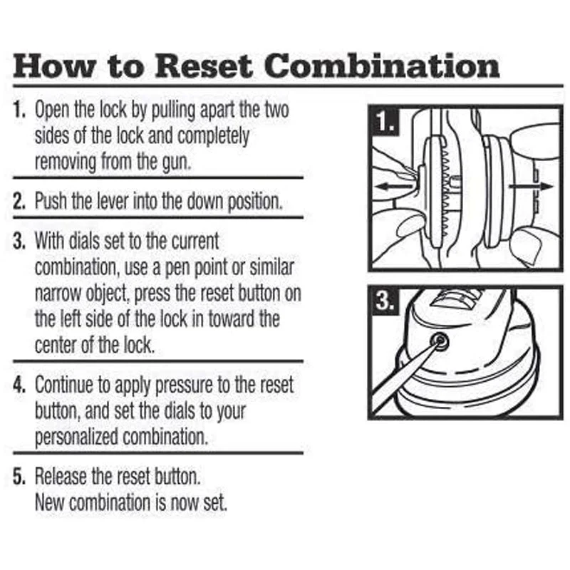 Trigger Gun Lock Safety Combination - Image 7