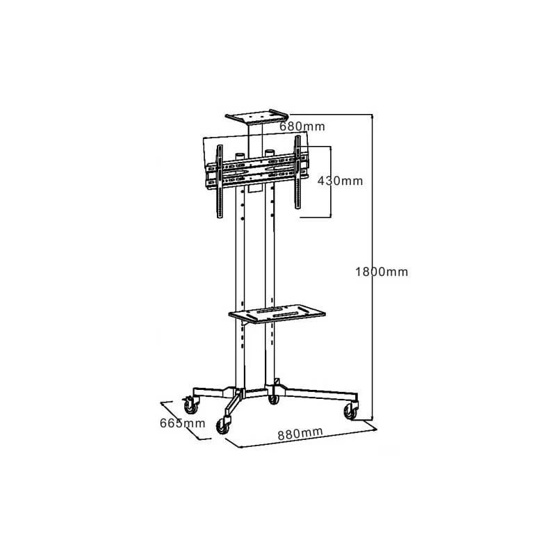 TV Stand with Wheels - Image 5