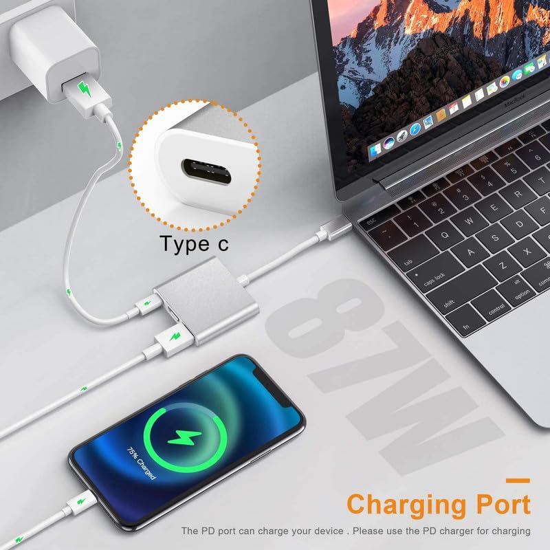 Type C To USB 3.0 HDMI Female 4K Hub Adapter Silver - Image 4