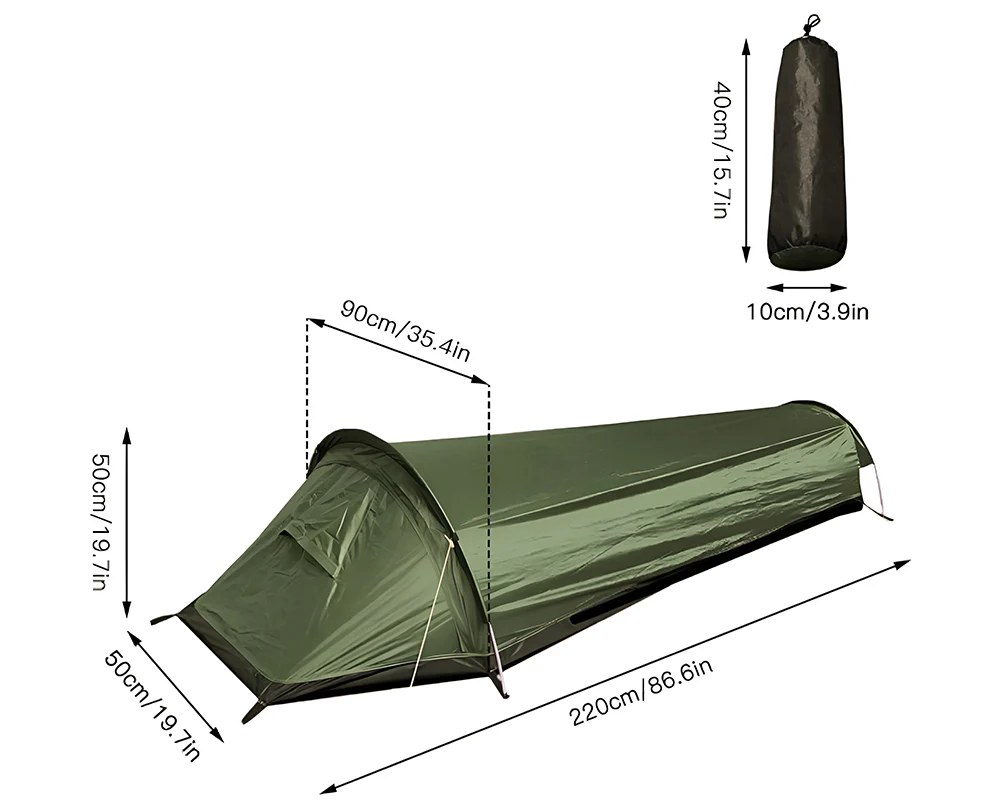 Ultralight 1 Person Waterproof Bivvy Tent - Image 4