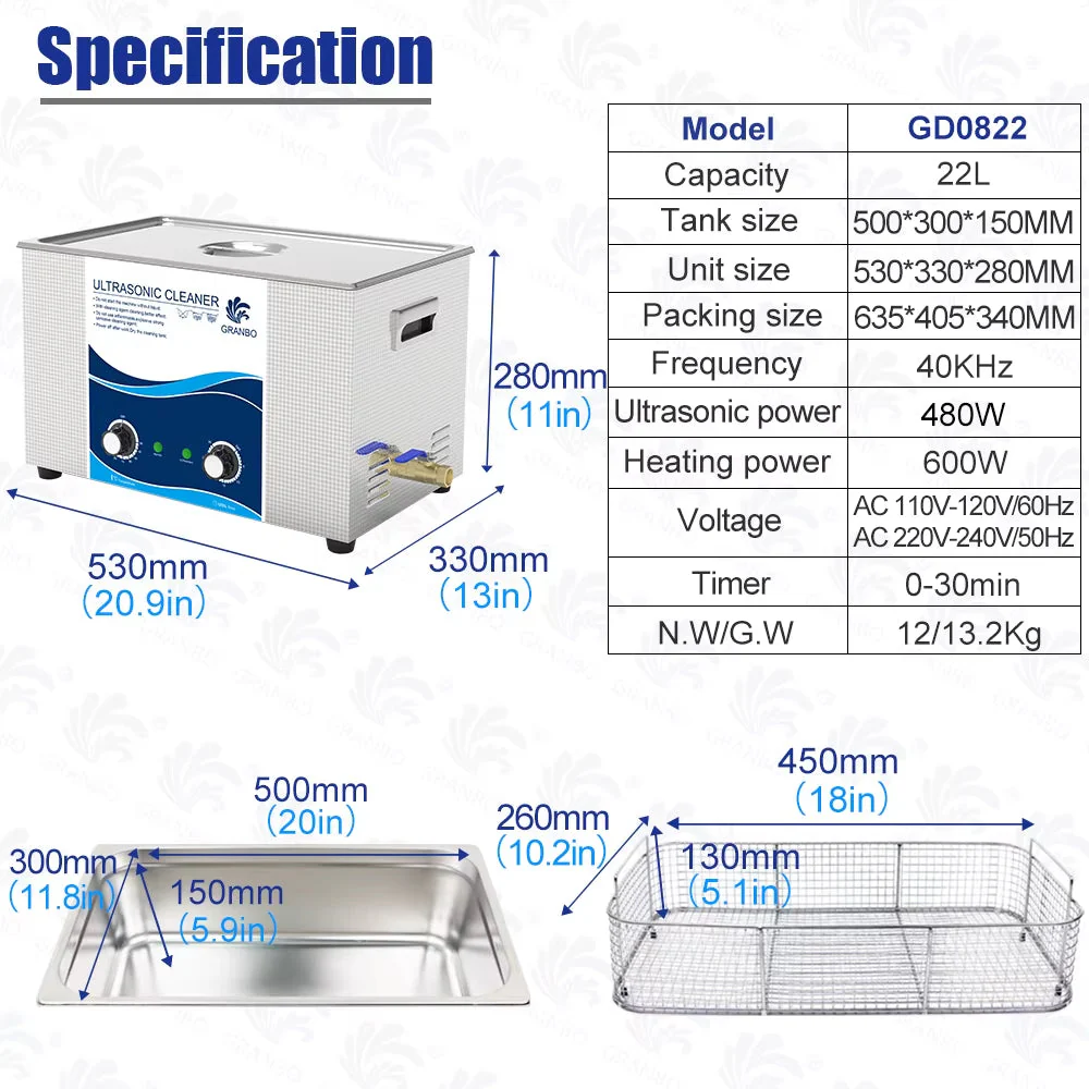 Ultrasonic Cleaner 22L - Image 14
