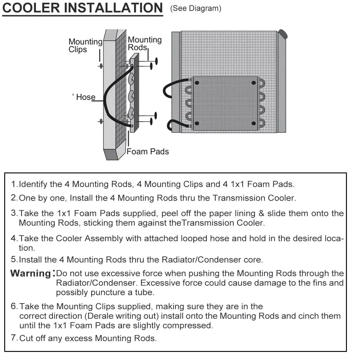 Universal 4 Rows Oil Cooler Transmission Radiator - Image 10
