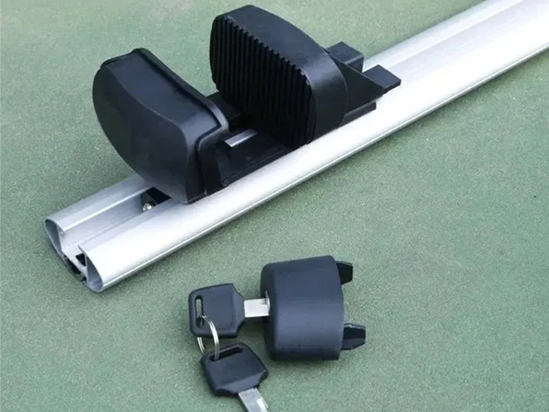 Universal Black Roof Rack Cross Bar - 2 Bars Kit-Silver - Image 4