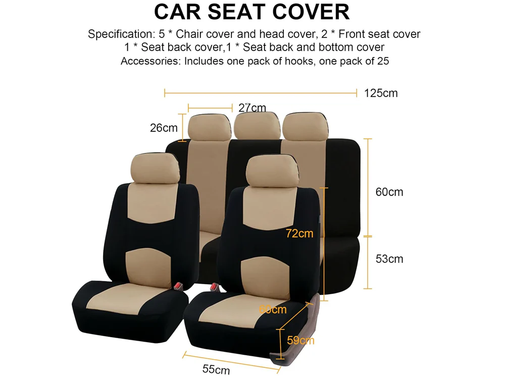 Universal Car Seat Covers Set - Image 11