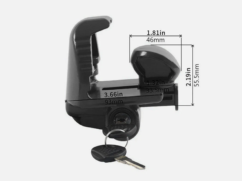 Universal Trailer Hitch Coupler Lock - Black - Image 7