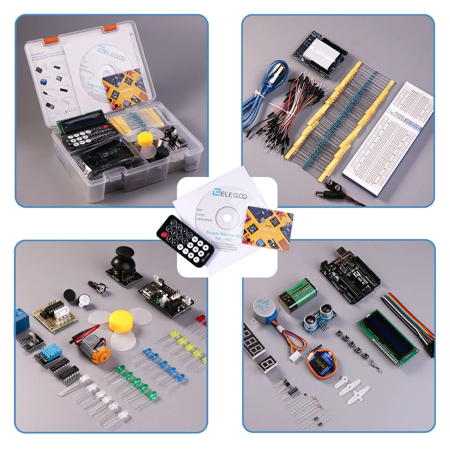 UNO Project Super Starter Kit with Tutorial and UNO R3 Compatible Arduino IDE - Image 3