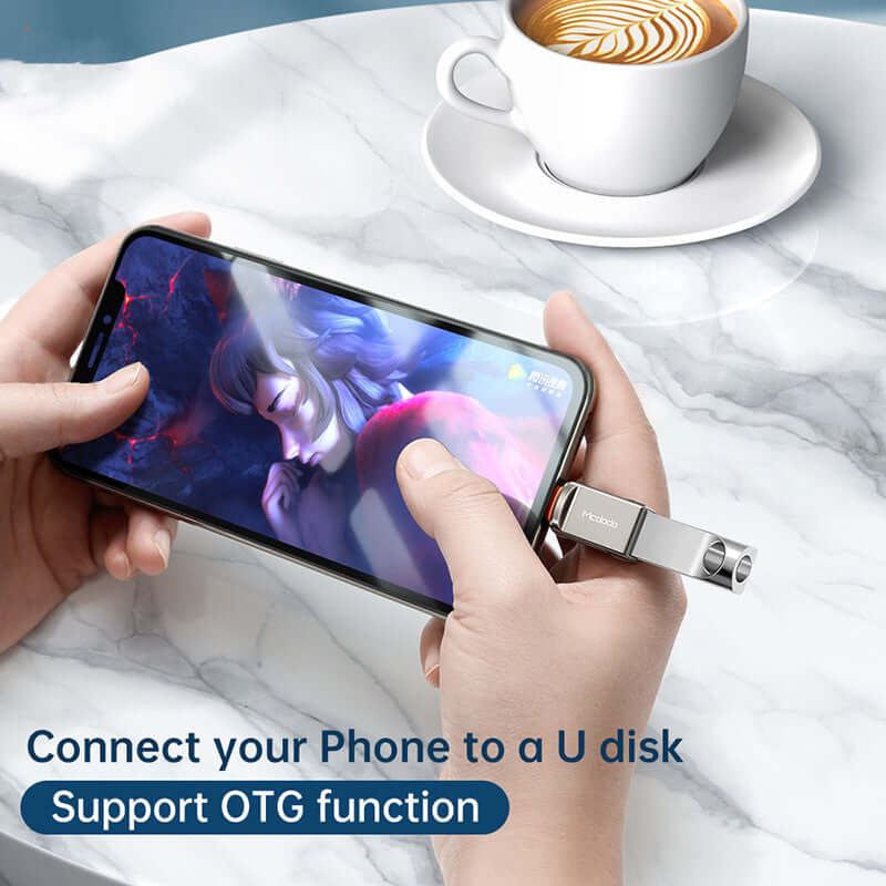 USB-A to iPhone Lightning Converter Adapter Support OTG - Image 5