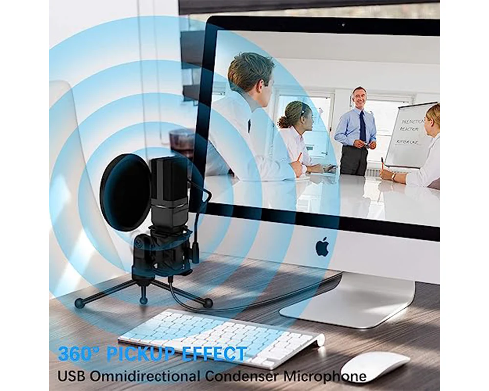 USB Condenser Microphone – USB Condenser Microphone Kit for PC & Gaming - Image 5