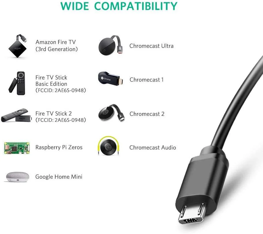 USB Ethernet Adapter for Firestick, Fire TV, Chromecast Ultra/2/1/Audio - Image 5