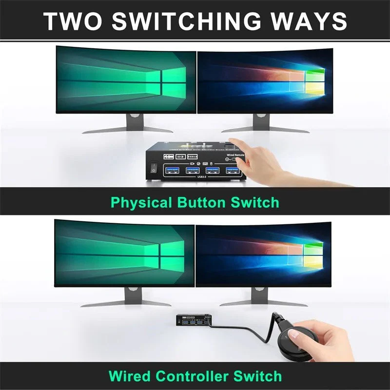 USB KVM Switch Splitter 4 Ports - Image 4