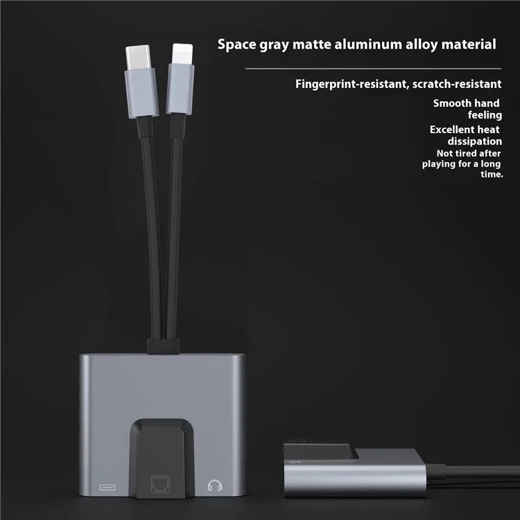 USB Type-C and Lightning to Ethernet Adapter Hub - Image 4