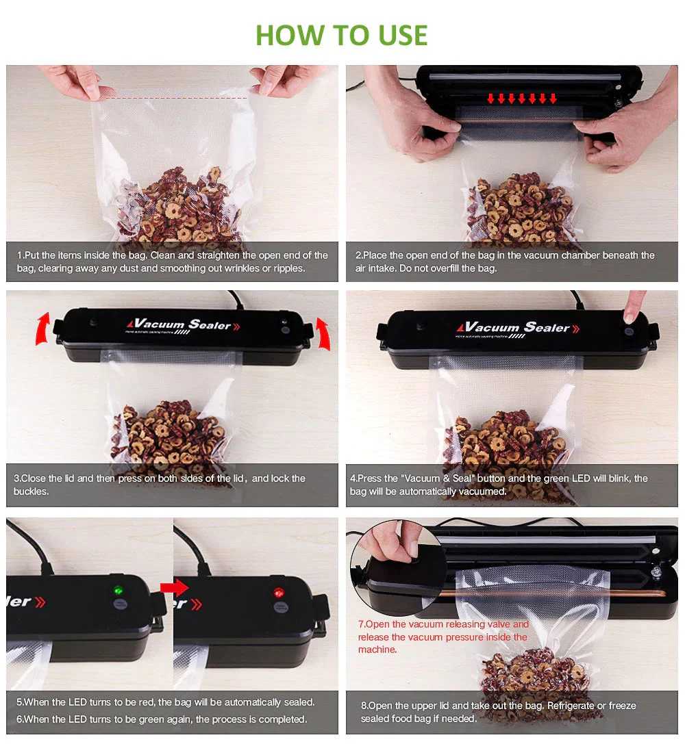 Vacuum Sealer With 15Pcs Bag plus 28cm roll - Image 3