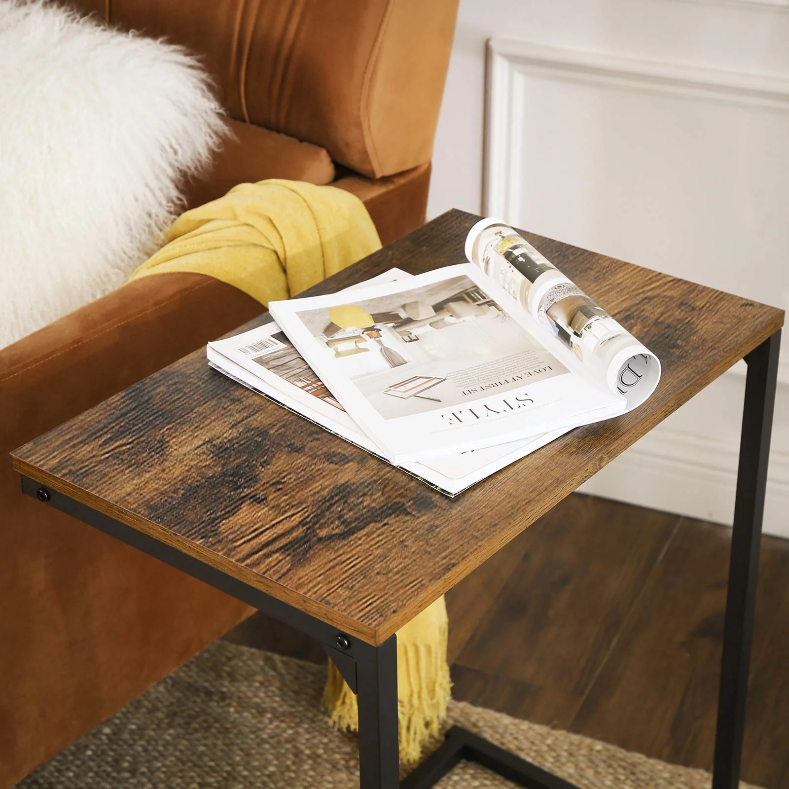 Vasagle C-Shape Laptop Stand Side Table - Image 3