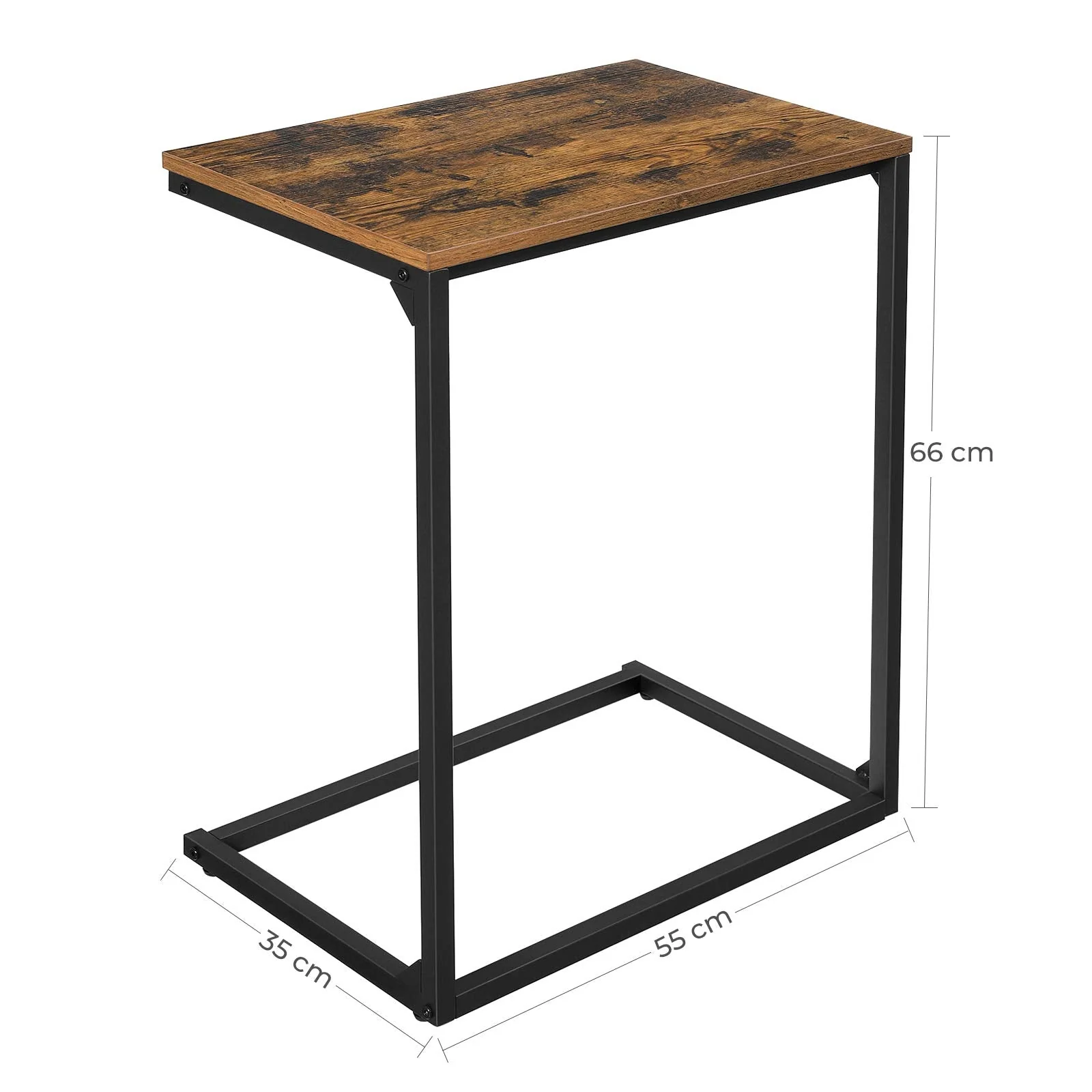 Vasagle C-Shape Laptop Stand Side Table - Image 4