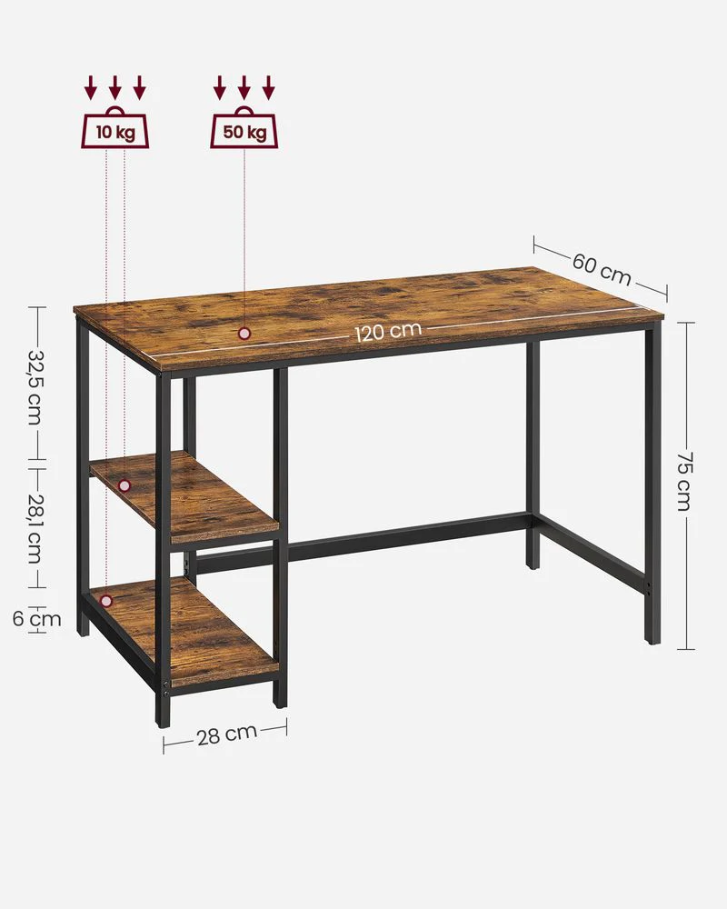 VASAGLE Computer Desk Office Table - Image 6