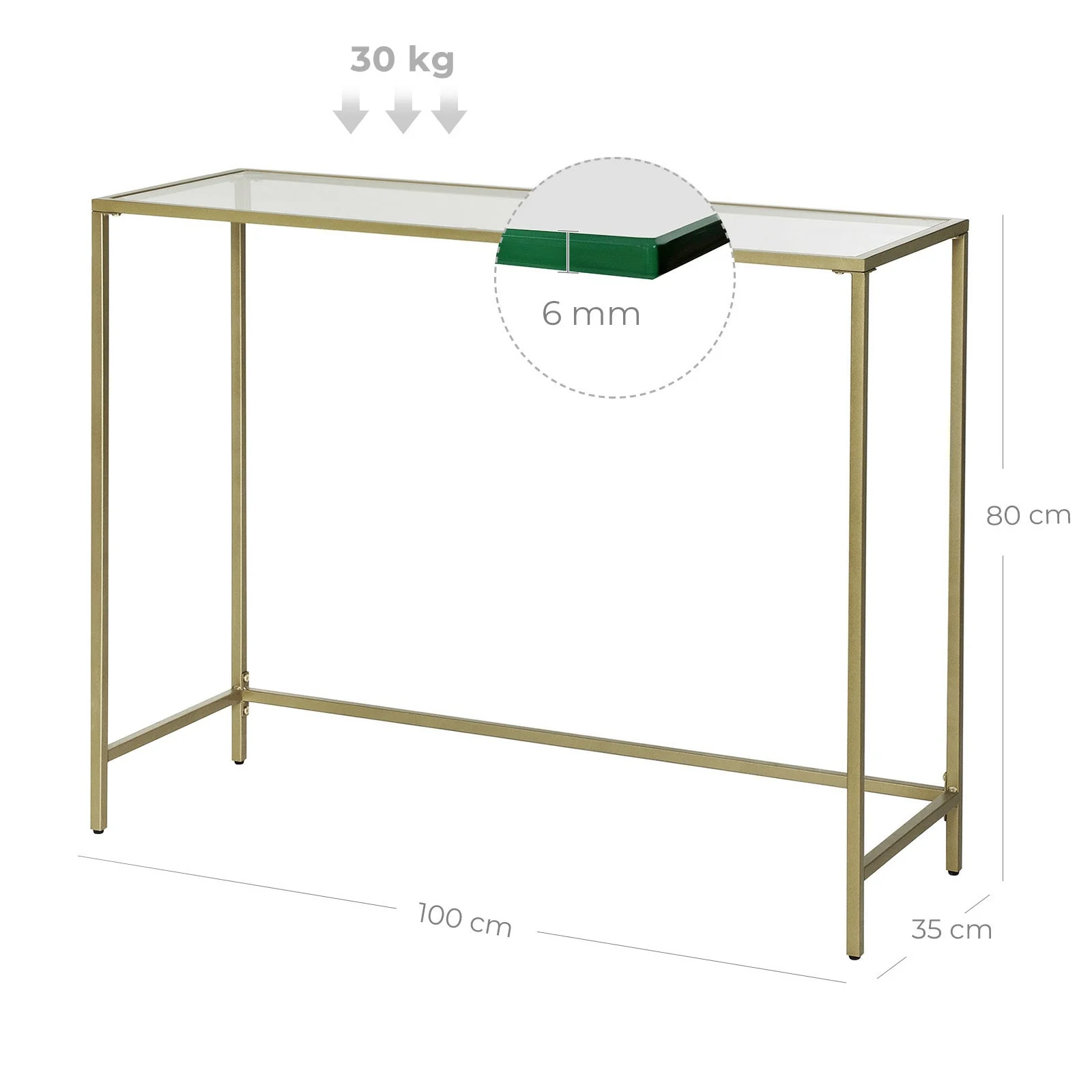 VASAGLE Console Table Hall table - Image 3