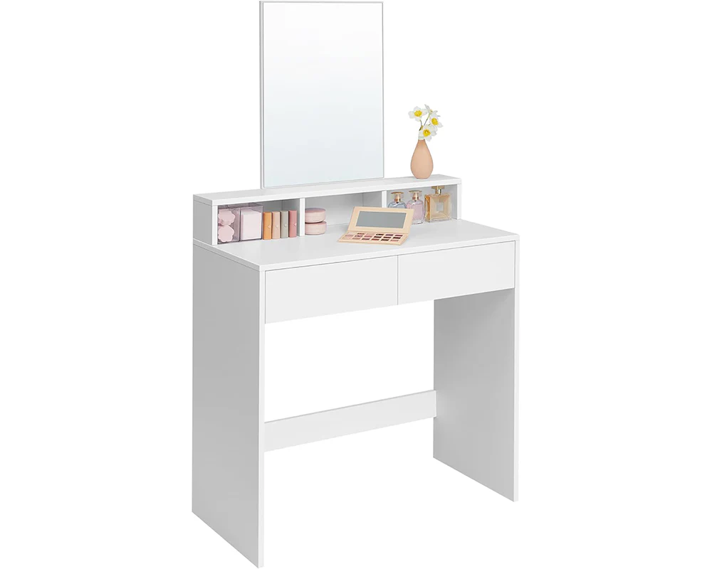 VASAGLE Dressing Table With Mirror - Image 2