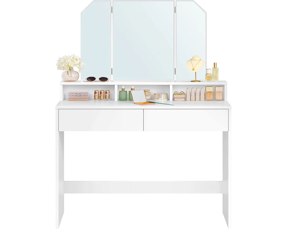 VASAGLE Dressing Table With Mirror - Image 8