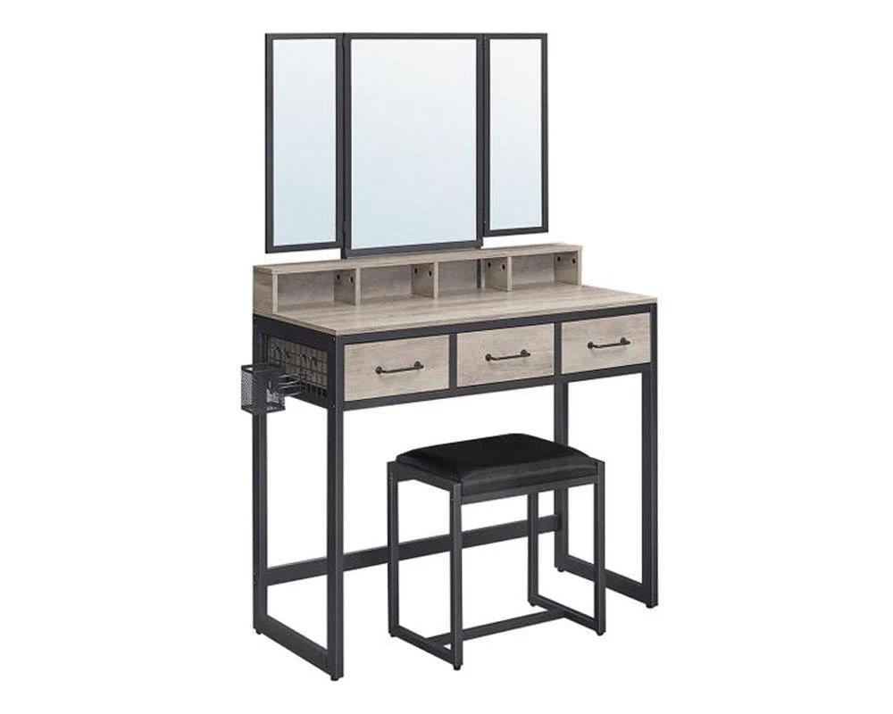 VASAGLE Makeup Vanity with Stool Dressing Table - Image 8