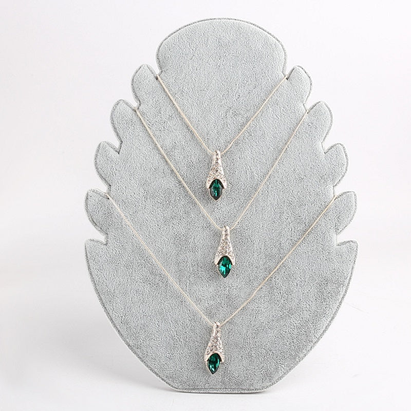 VELVET DISPLAY NECKLACE STAND - BLACK - Image 2