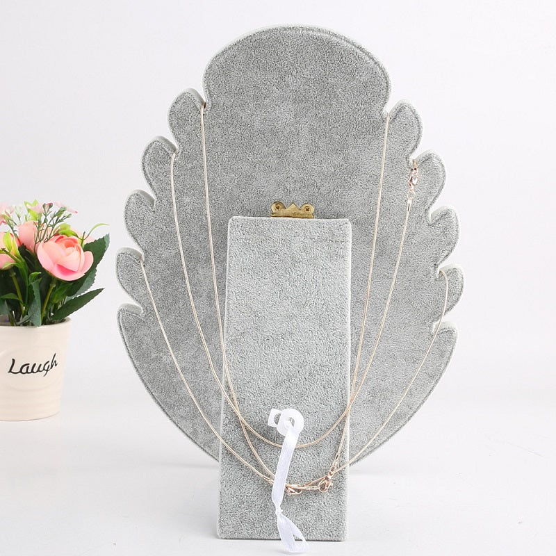 VELVET DISPLAY NECKLACE STAND - BLACK - Image 4