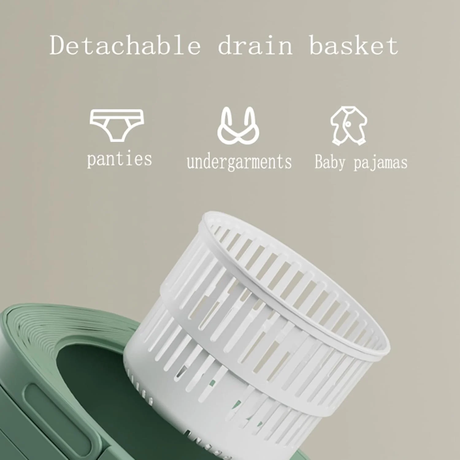 Washing Machine 8L Portable Foldable Collapsible Laundry Bucket - Image 6