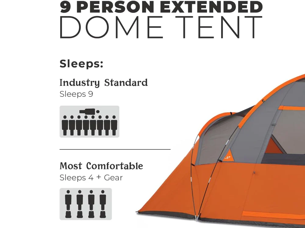 Waterproof Camping tent, Family Tent - Image 11