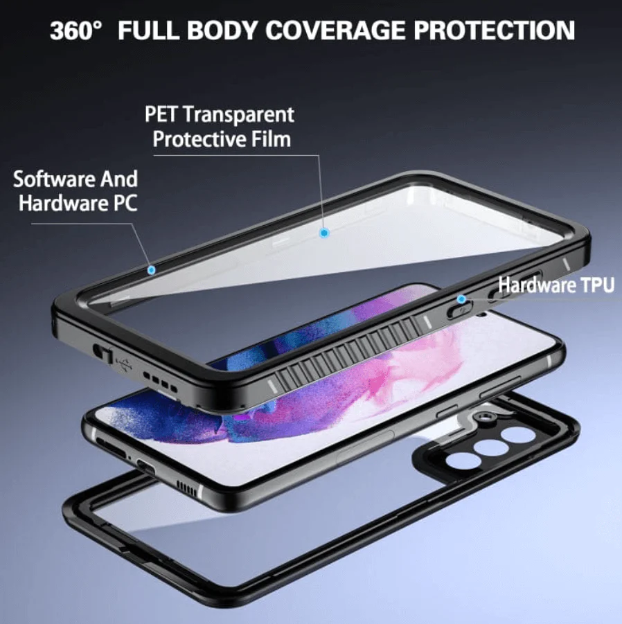Redpepper Samsung Galaxy S21 Plus Waterproof Case Shockproof Full Body Cover - Image 3