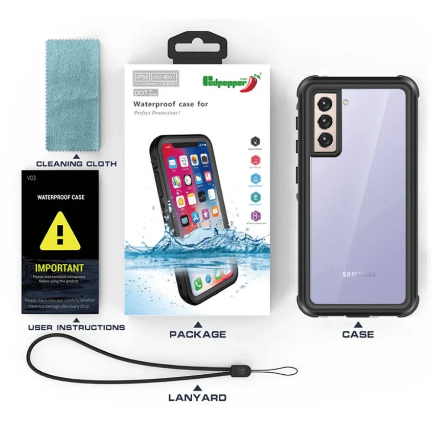 Waterproof & Shockproof Case for Samsung Galaxy S25 Plus – Clear Protective Cover - Image 6