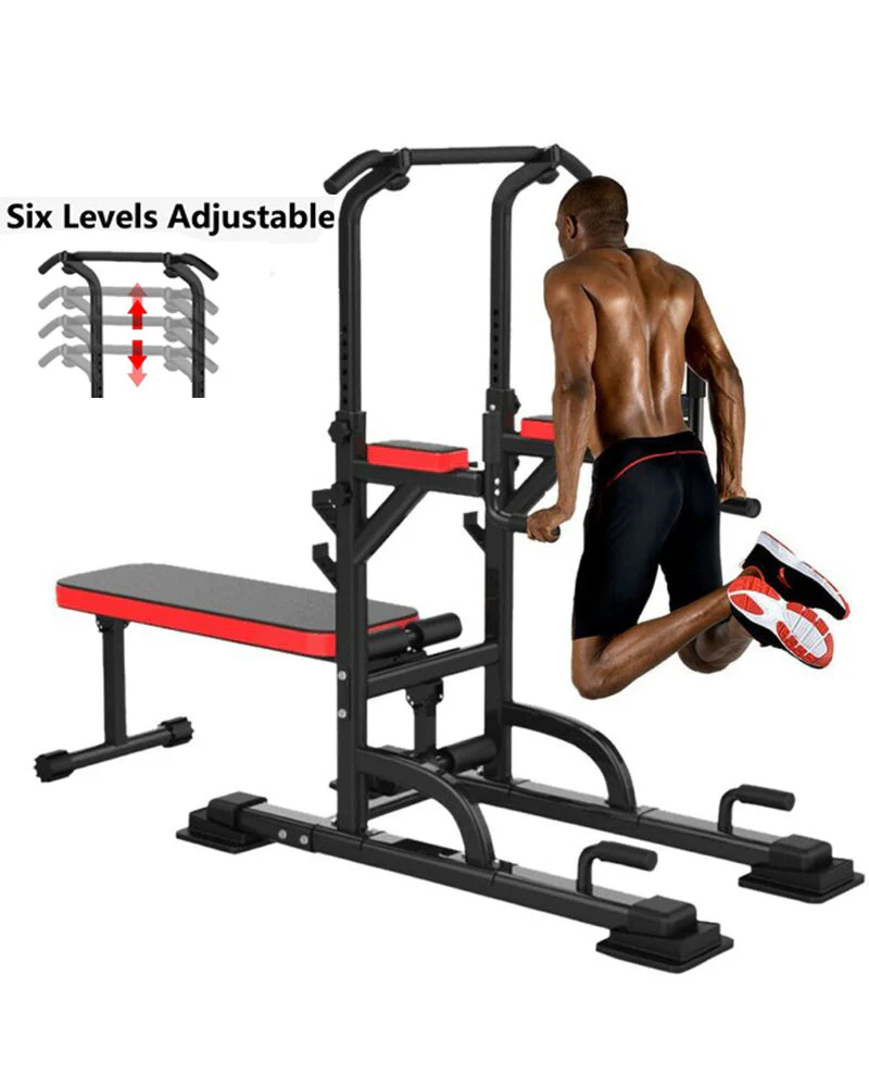 Weight Bench Chin Up Pull Up Station Power Tower - Image 6
