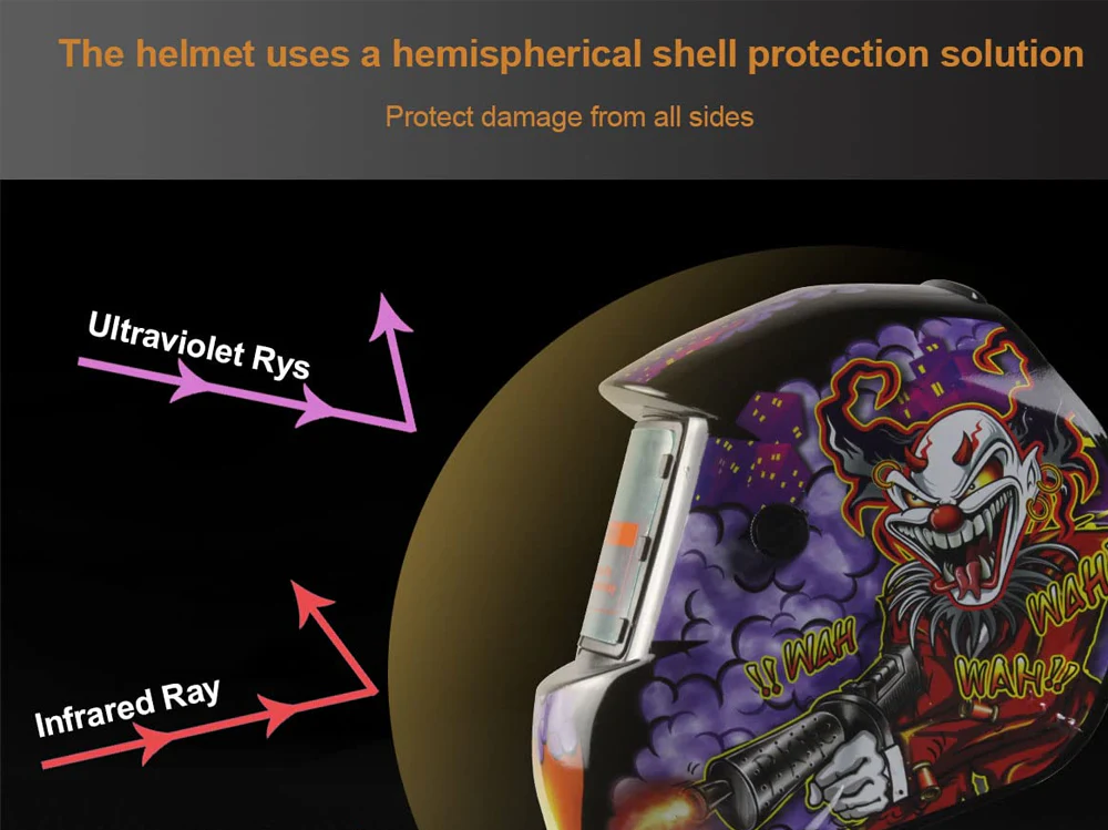 Welding Helmet Solar Auto Darkening Solar & Battery - Image 12