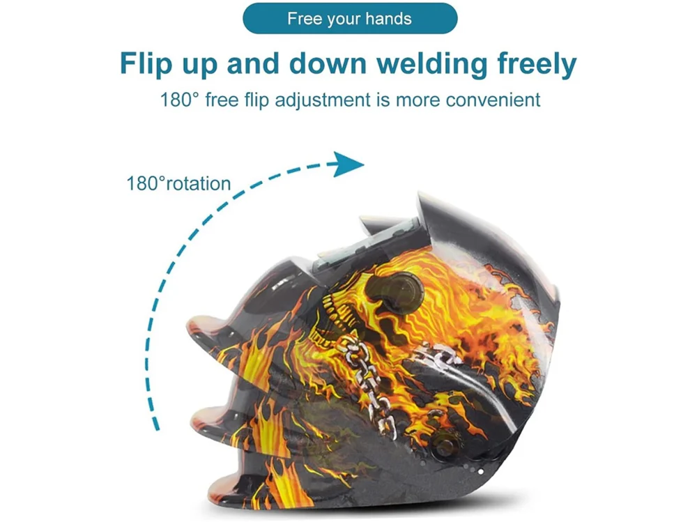 Welding Helmet Solar Auto Darkening Solar & Battery - Image 15