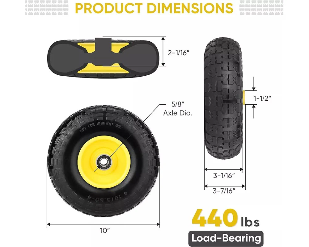 Wheel Barrow / Trolley / Go Cart Wheels - Image 4